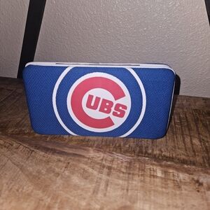 Chicago Cubs Blue Zip Wallet with Team Logo